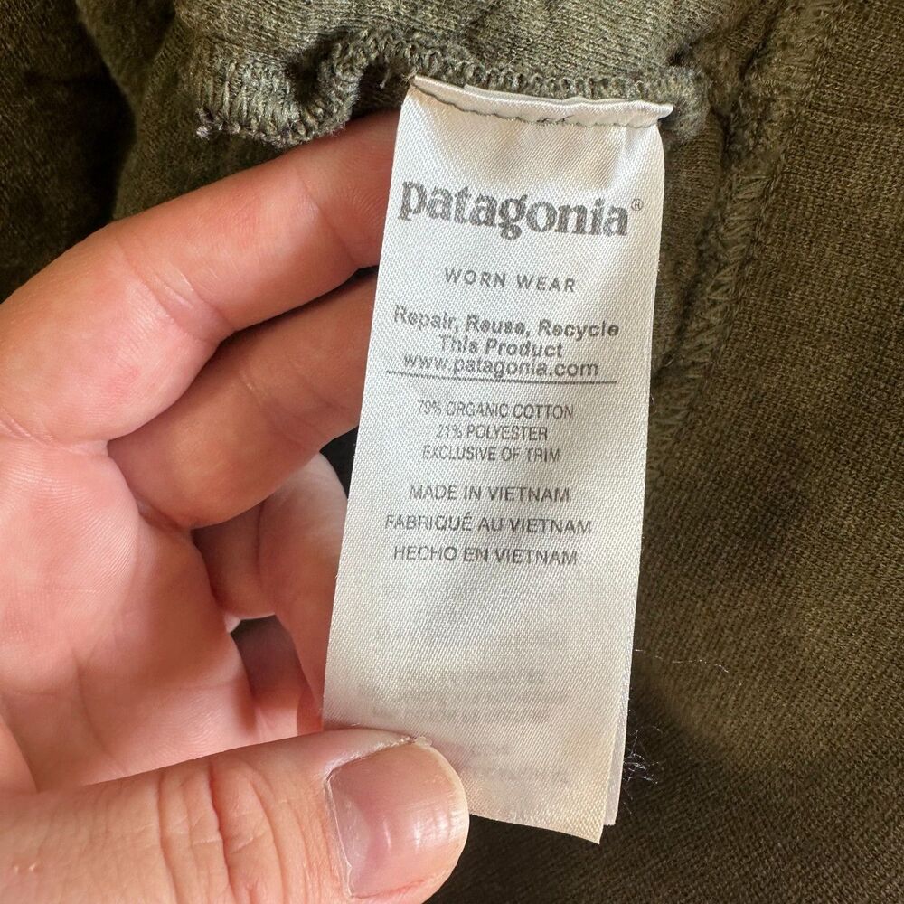 Patagonia Organic Cotton Quilt Snap-T Pullover Men's Size S Small Green - Picture 9 of 16